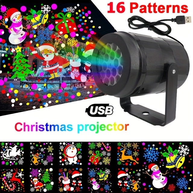 HomoriHome™ Christmas Laser Projector – 16 Festive Patterns & Waterproof Outdoor Design
