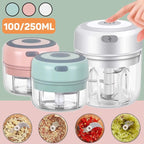 HomoriHome™ Mini Electric Food Chopper – Quick One-Tap Cutting & USB-Rechargeable Power