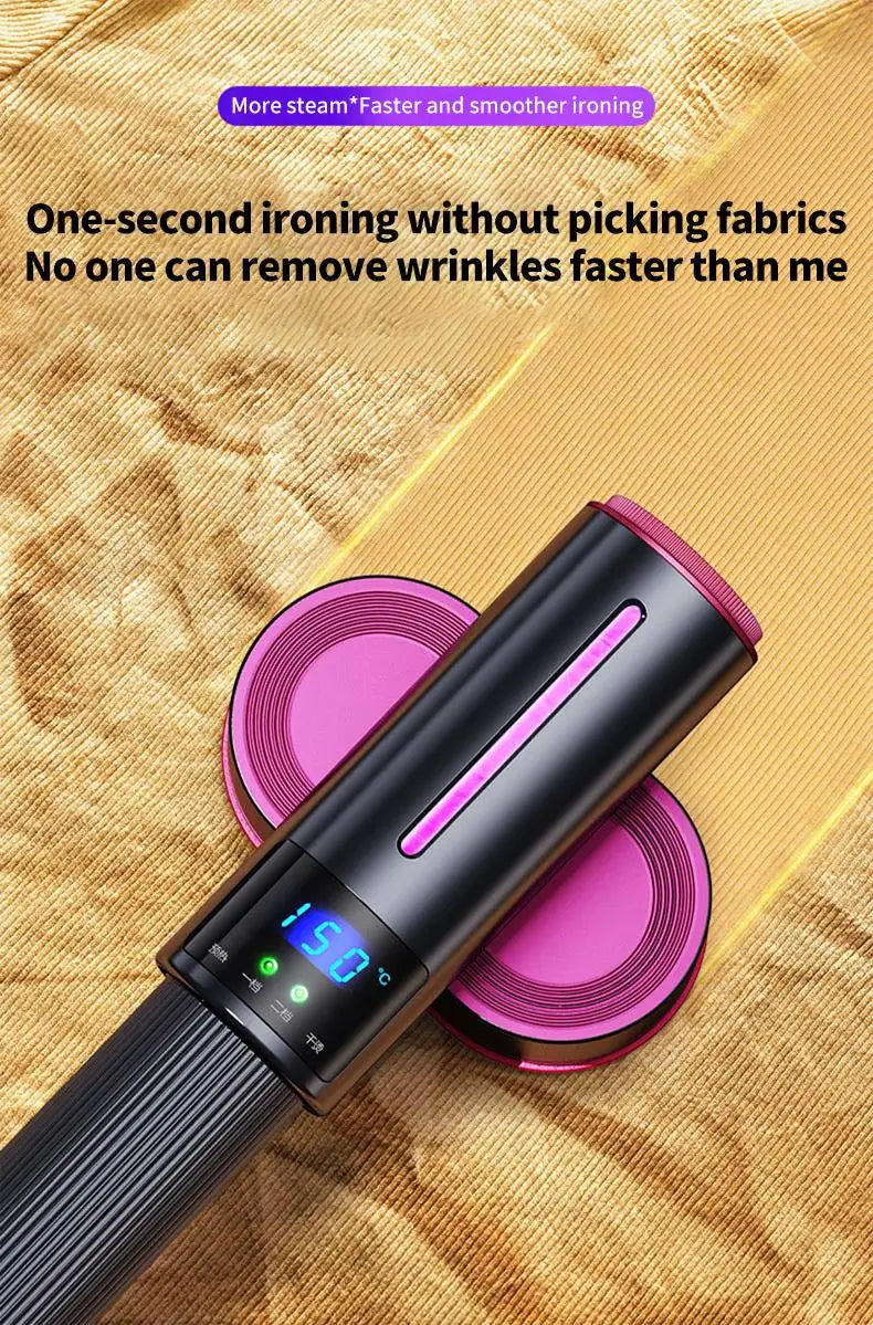 HomoriHome™ Handheld Steam Iron – Dual Wet/Dry Ironing & Lightweight Design