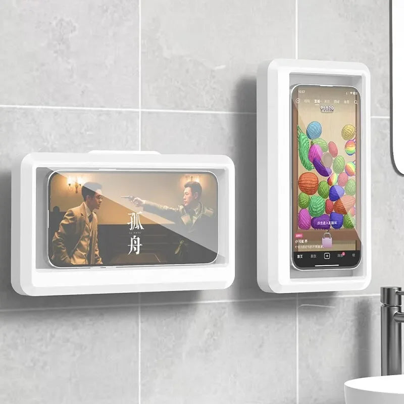 HomoriHome™ Shower Phone Mount – Waterproof Design & Fog-Free Screen