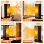 HomoriHome™ Electric Space Heater – Fast Heat Output & 3D Fireplace Glow