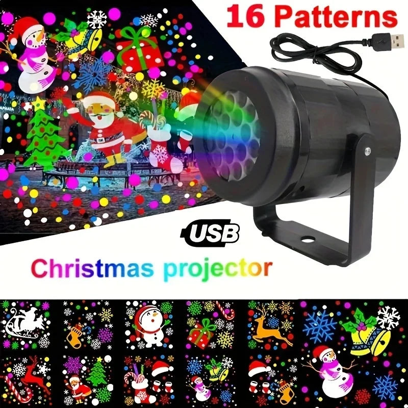 HomoriHome™ Christmas Laser Projector – 16 Festive Patterns & Waterproof Outdoor Design