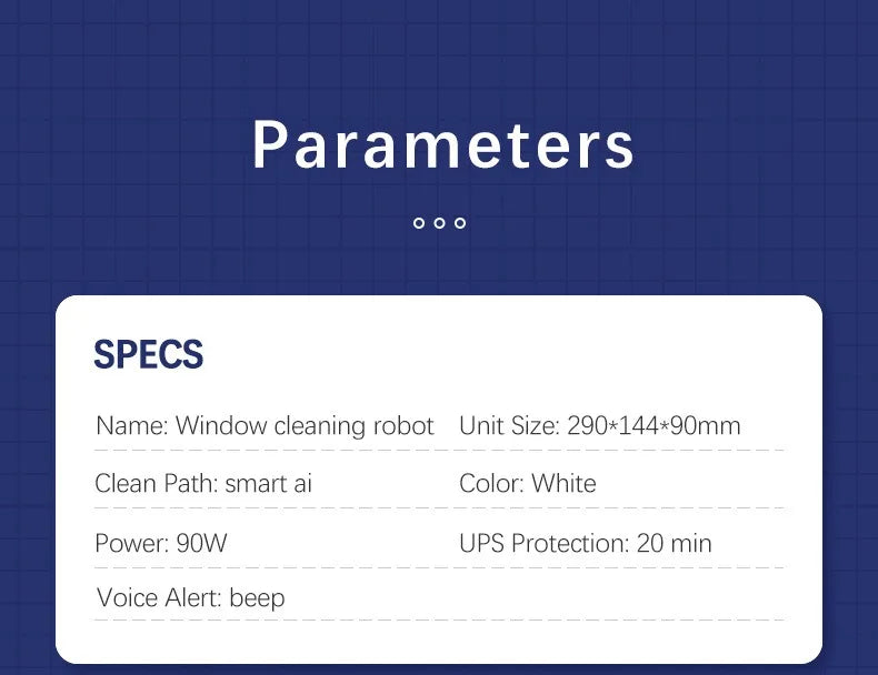 HomoriHome™ Window Cleaning Robot – Automatic Glass Cleaning & Remote-Control Operation