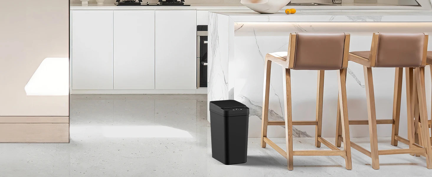HomoriHome™ Smart Motion-Sensor Trash Can – Touchless Lid & Waterproof Design