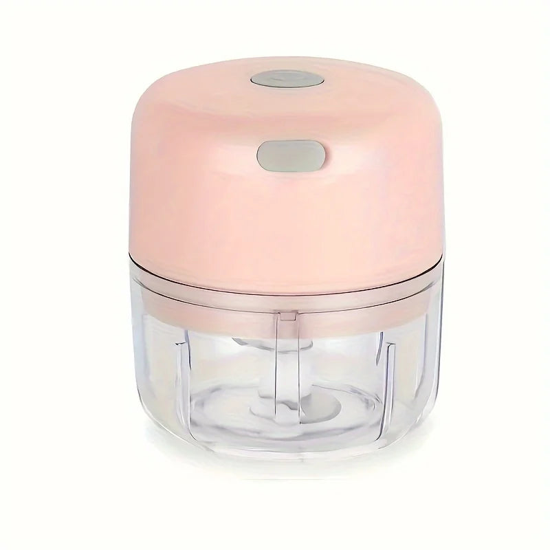 HomoriHome™ Mini Electric Food Chopper – Quick One-Tap Cutting & USB-Rechargeable Power