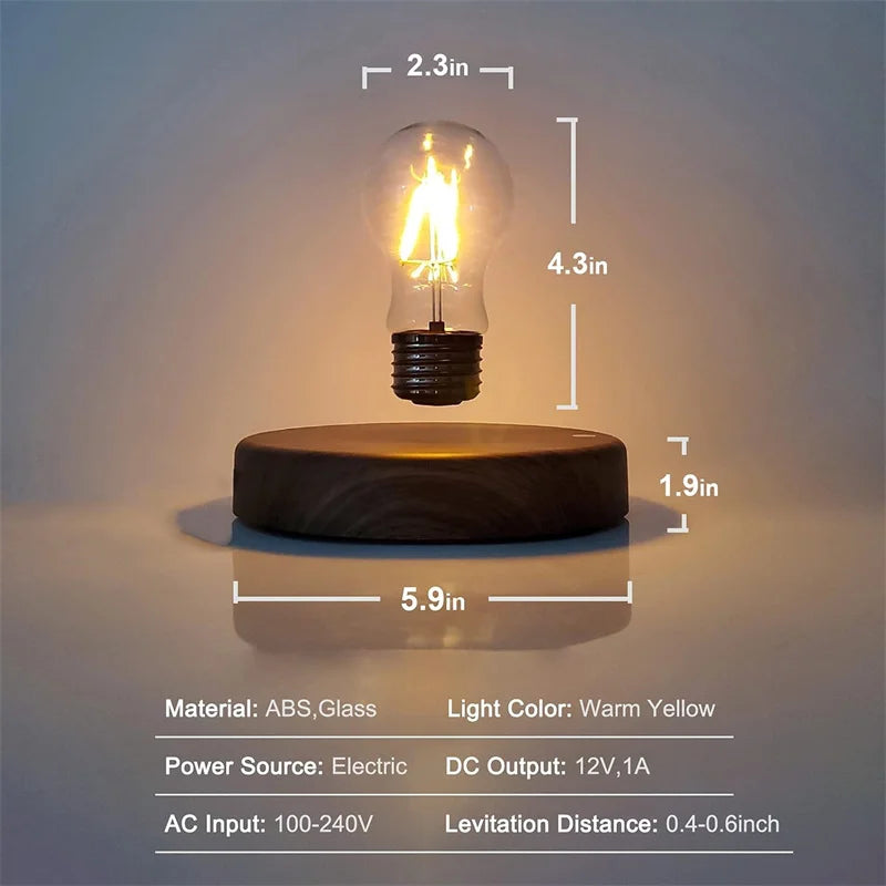 HomoriHome™ Magnetic Levitating Lamp – Floating Light Design & Wireless LED Glow