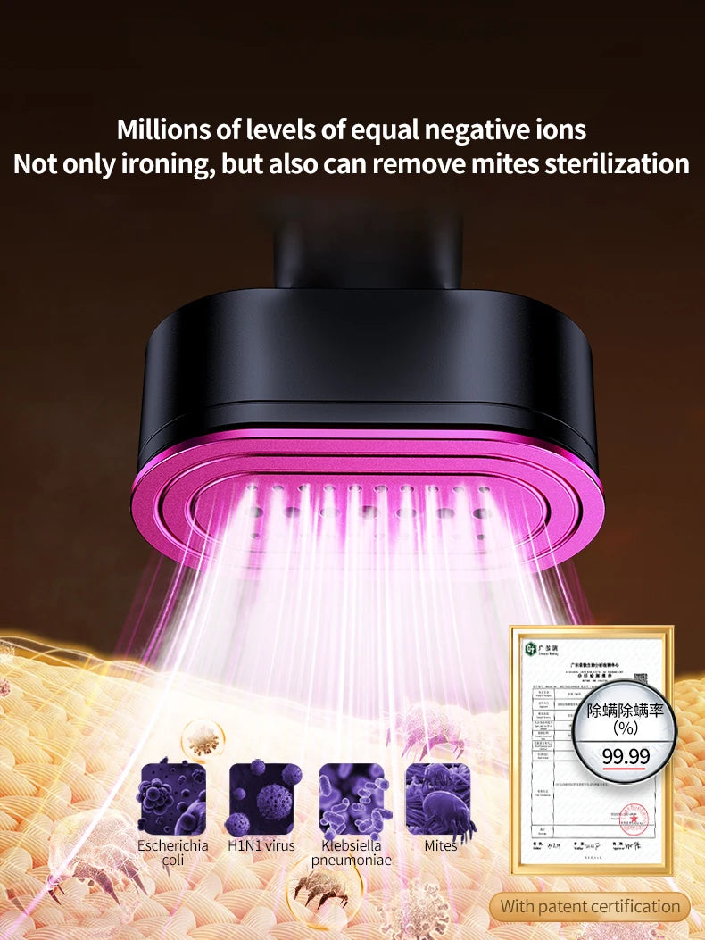 HomoriHome™ Handheld Steam Iron – Dual Wet/Dry Ironing & Lightweight Design