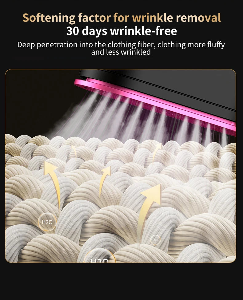 HomoriHome™ Handheld Steam Iron – Dual Wet/Dry Ironing & Lightweight Design