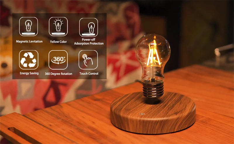 HomoriHome™ Magnetic Levitating Lamp – Floating Light Design & Wireless LED Glow