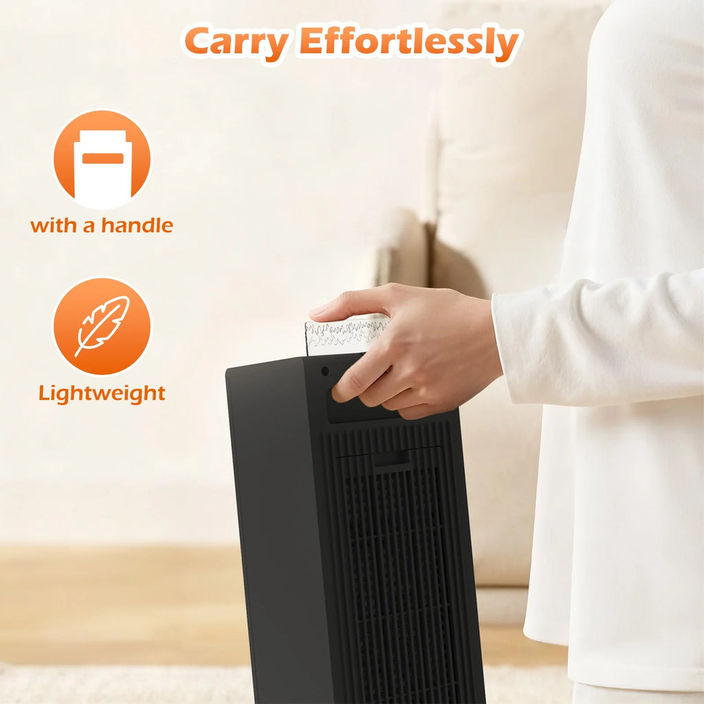 HomoriHome™ Electric Space Heater – Fast Heat Output & 3D Fireplace Glow