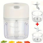 HomoriHome™ Mini Electric Food Chopper – Quick One-Tap Cutting & USB-Rechargeable Power