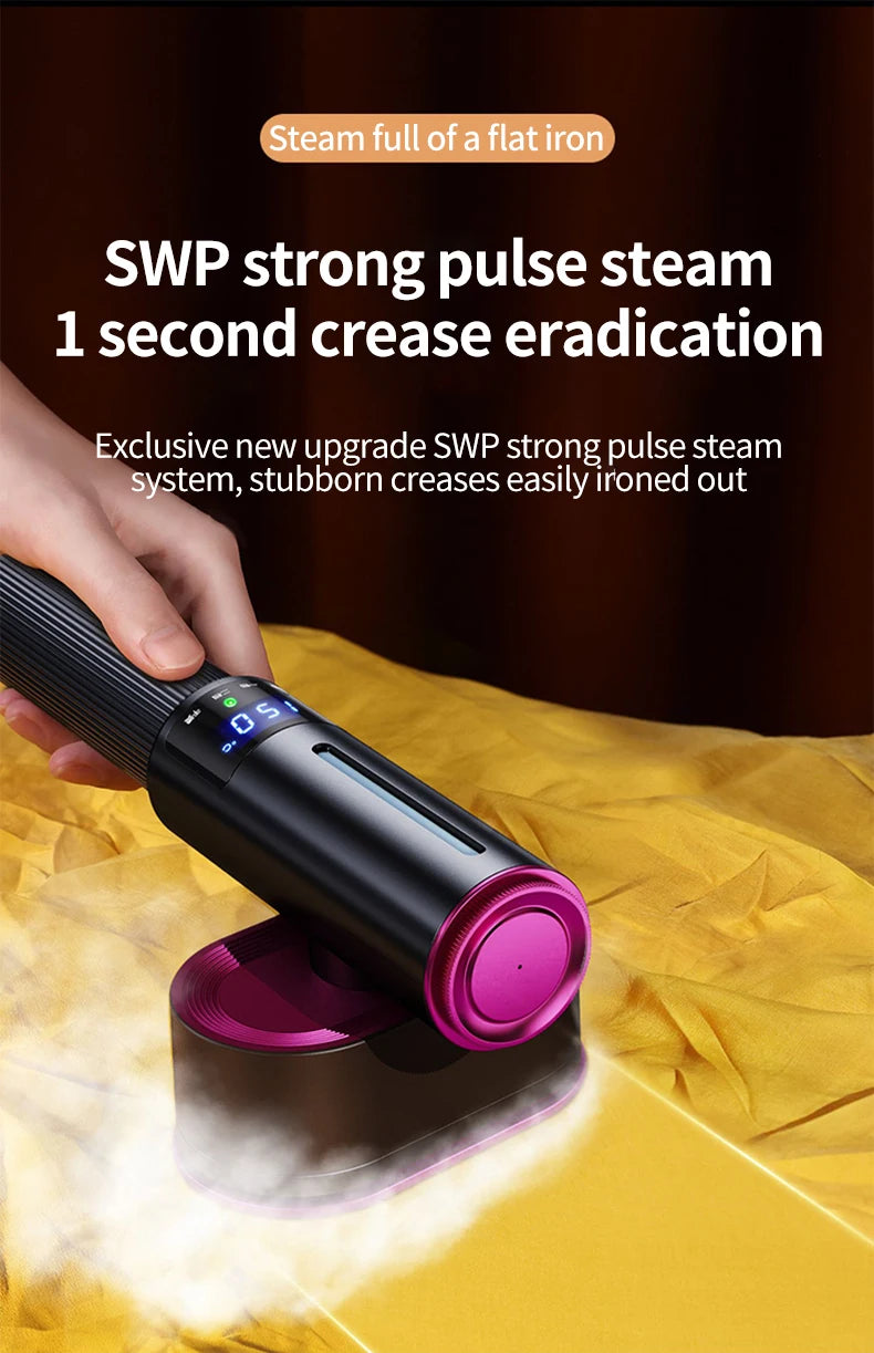 HomoriHome™ Handheld Steam Iron – Dual Wet/Dry Ironing & Lightweight Design