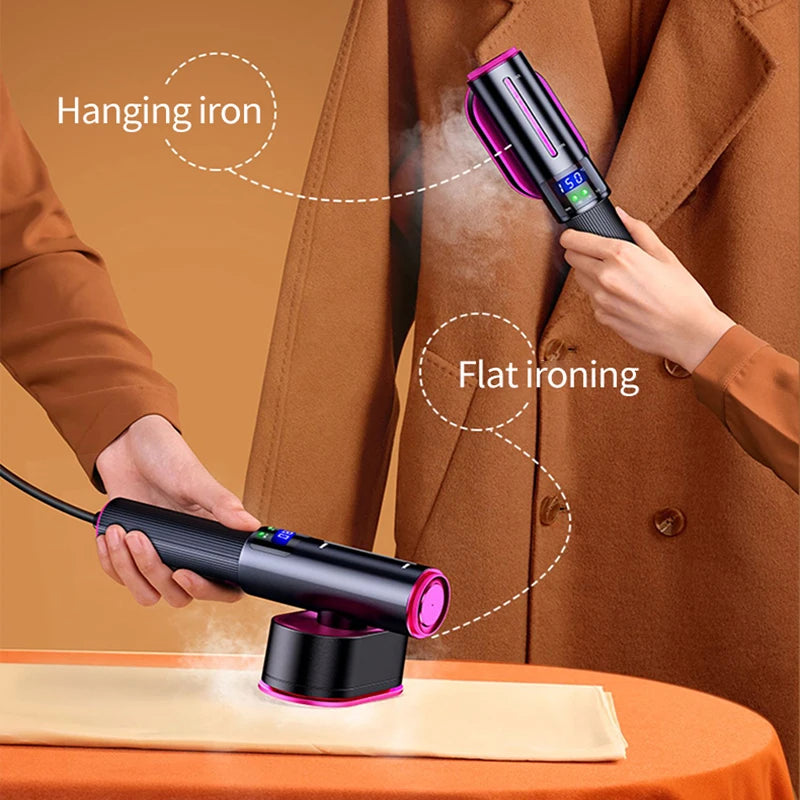 HomoriHome™ Handheld Steam Iron – Dual Wet/Dry Ironing & Lightweight Design