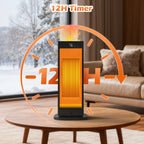 HomoriHome™ Electric Space Heater – Fast Heat Output & 3D Fireplace Glow