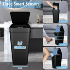 HomoriHome™ Smart Motion-Sensor Trash Can – Touchless Lid & Waterproof Design