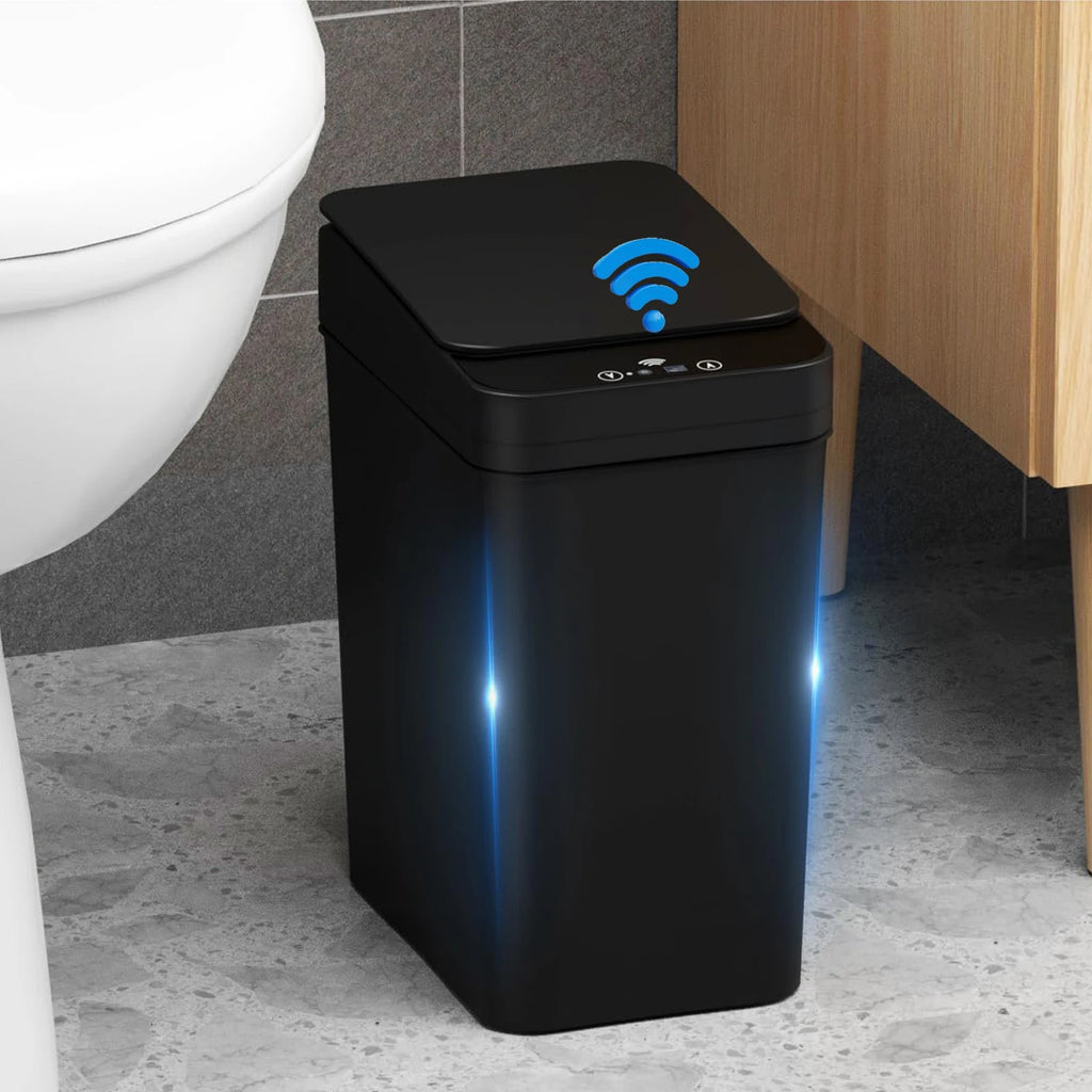 HomoriHome™ Smart Motion-Sensor Trash Can – Touchless Lid & Waterproof Design