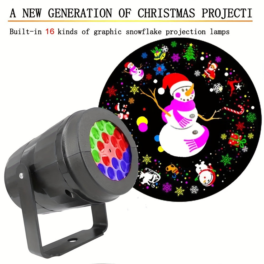 HomoriHome™ Christmas Laser Projector – 16 Festive Patterns & Waterproof Outdoor Design